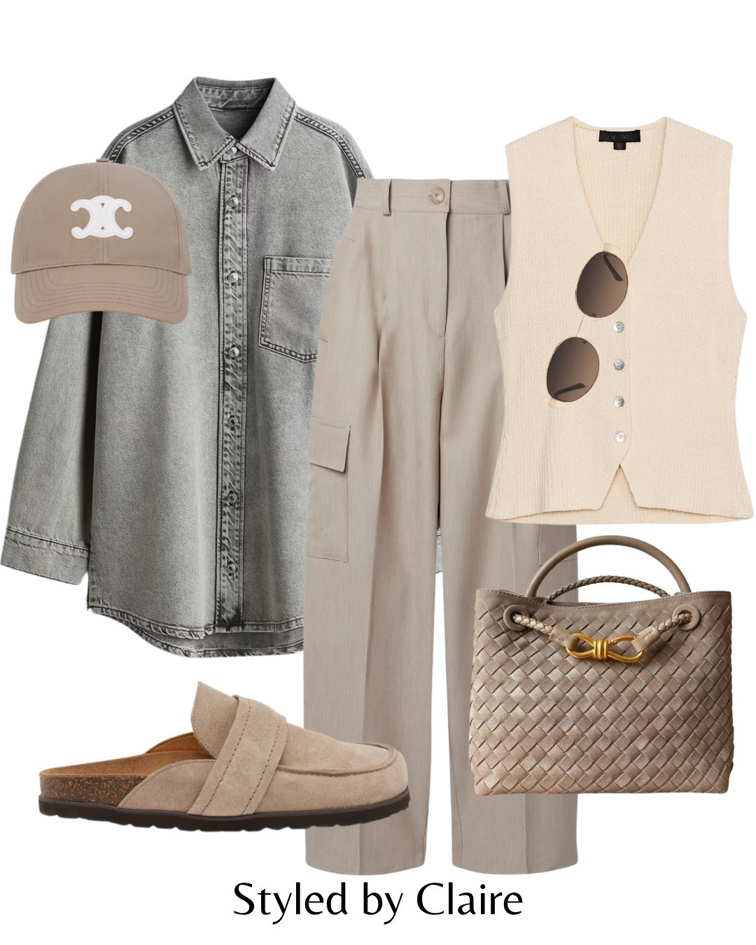 Suede mules for Spring🙋🏽‍♀️
Tags: denim shirt oversized H&M cargo trousers waistcoat Birkenstock clogs flats cap bag fashion spring summer inspo outfit ideas city break casual capsule wardrobe Zara hush airport style

#LTKspring #LTKstyletip #LTKsummer