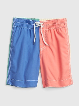 Toddler 100% Recycled Printed Swim Trunks | Gap (US)