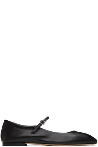 Black Uma Ballerina Flats | SSENSE