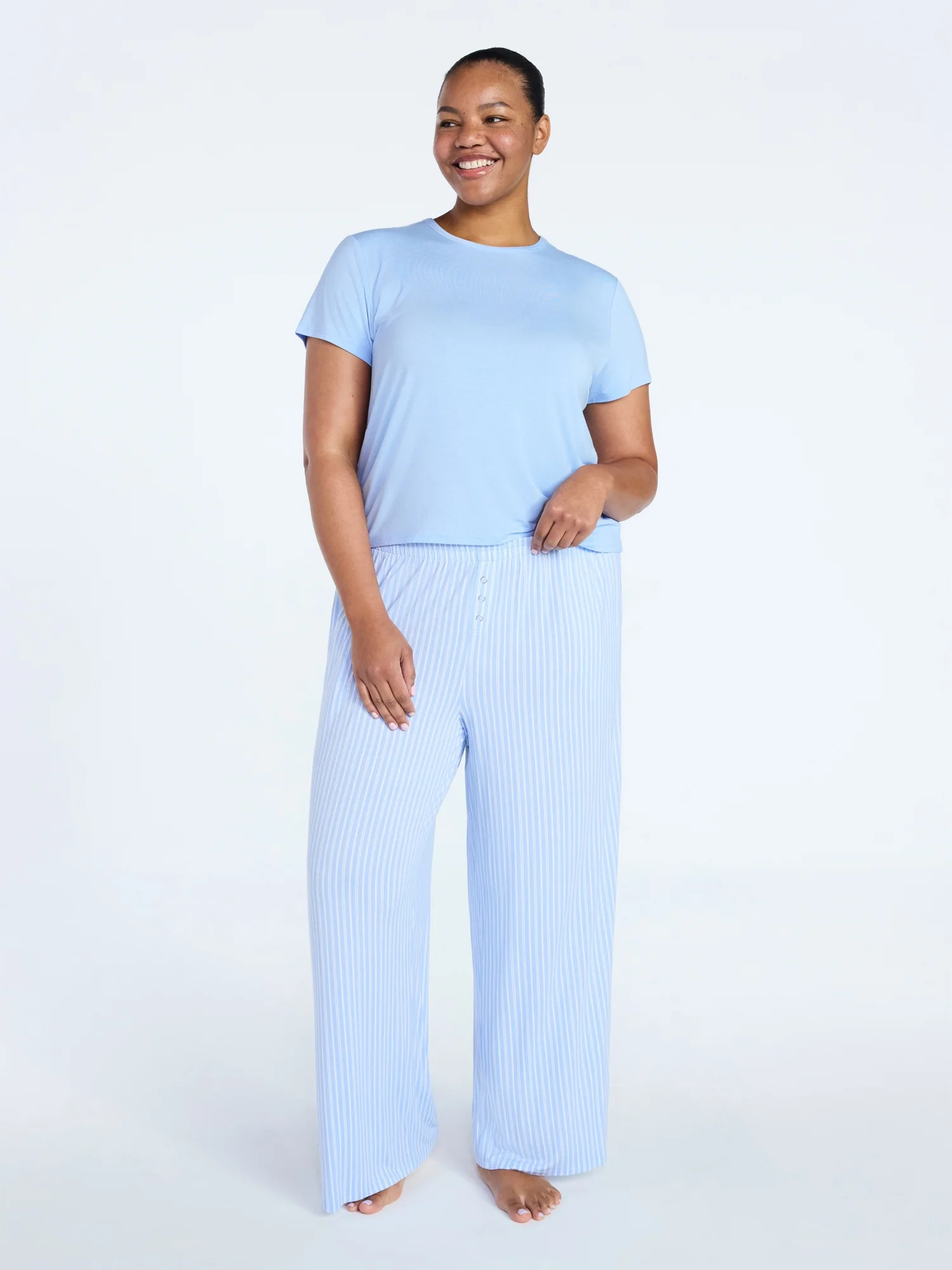 Joyspun Women’s Sleepwear Modal Pajama Long Pants, 30'' Inseam, Sizes S-3X | Walmart (US)