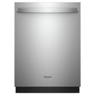 Whirlpool 24 in. Fingerprint Resistant Stainless Steel Top Control Built-In Tall Tub Dishwasher w... | The Home Depot