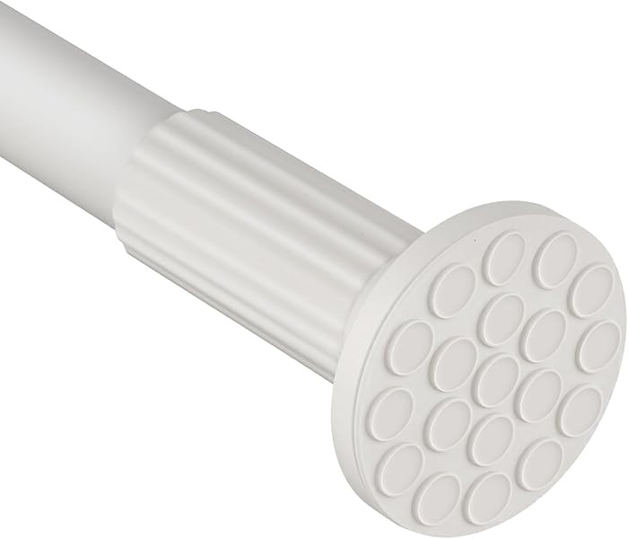 Tension Curtain Rod 51-128 Inch (4.25-10.5Ft), Outdoor Curtain Rod No Drilling, Long Tension Curt... | Amazon (US)