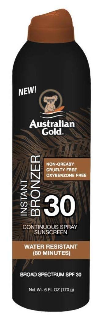Australian Gold Continuous Spf#30 Spray 6 Ounce With Bronzer (177ml) (2 Pack) | Amazon (US)