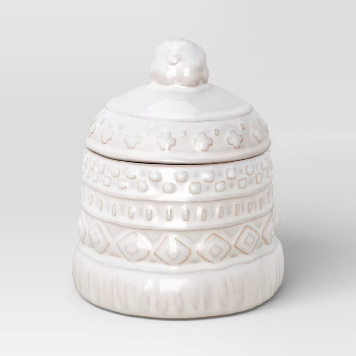 Ceramic Christmas Snow Hat Lidded Container - Room Essentials™ | Target