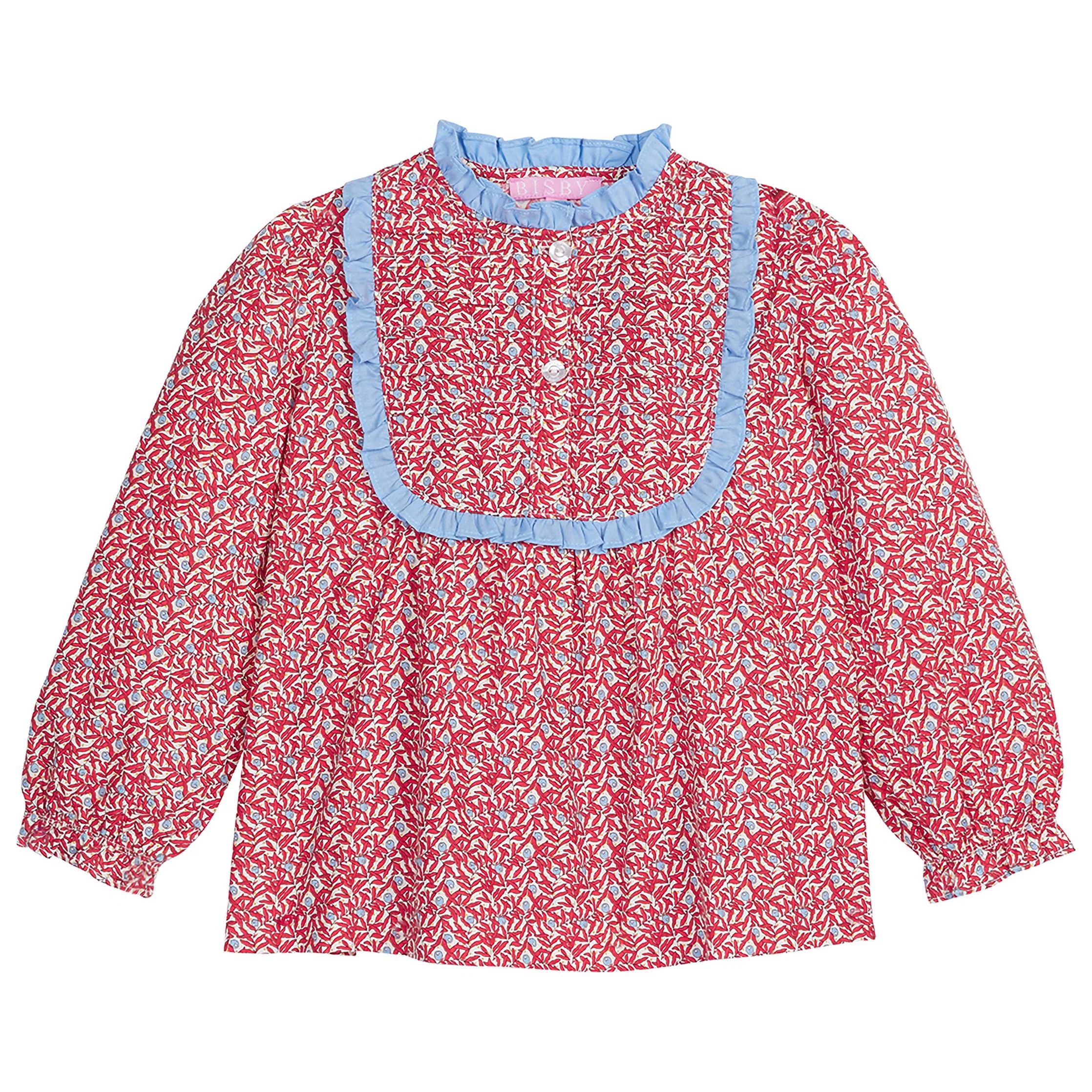 Chelsea Top - Winterberry Red | BISBY Kids