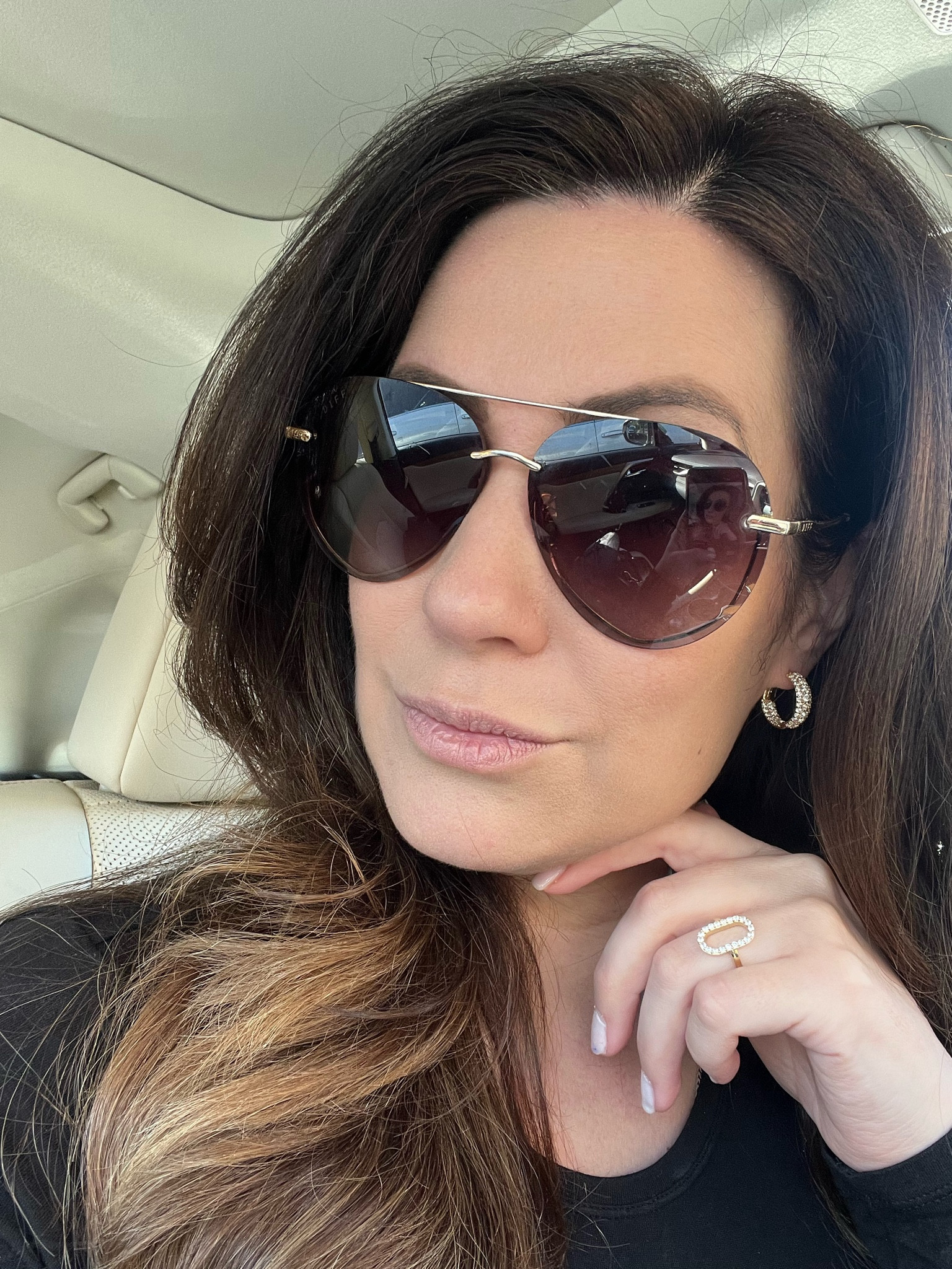 Rocking these cool aviators and my favorite earrings gnd ring 

#LTKGiftGuide #LTKU