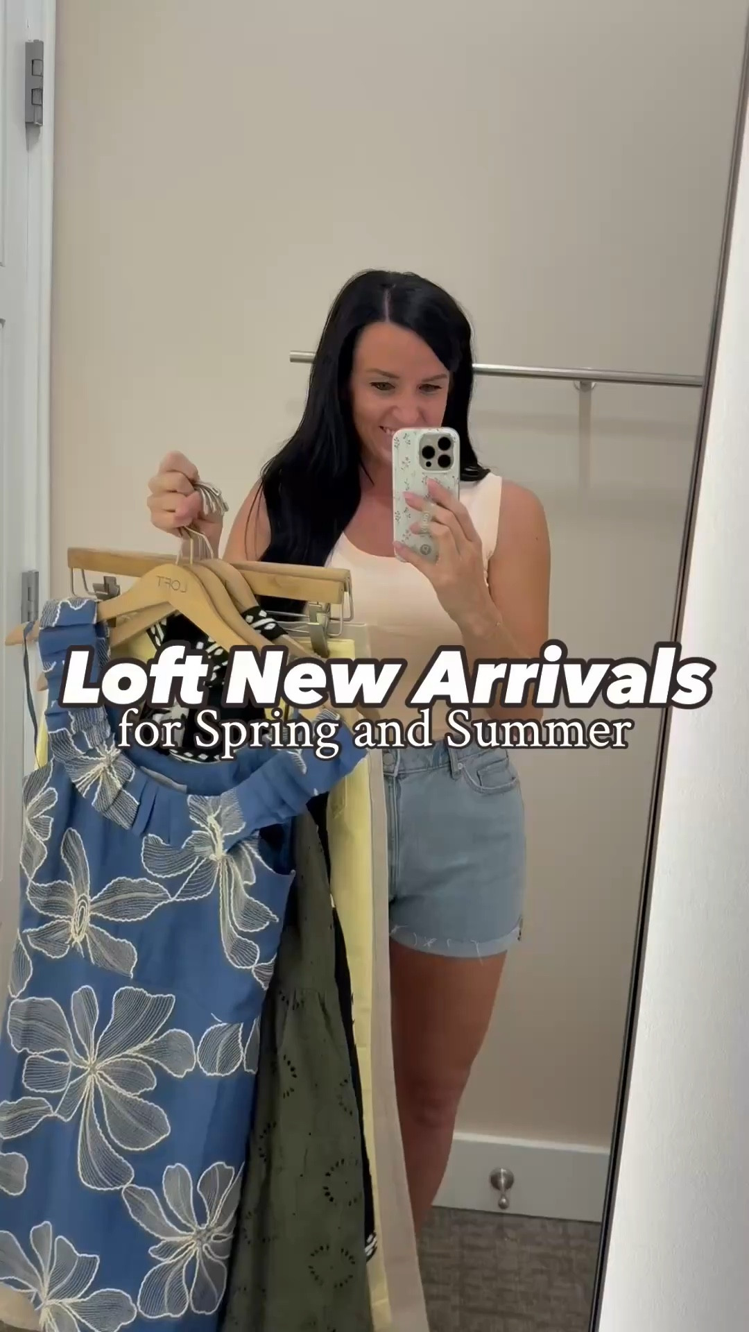 Sharing a few of Loft’s New Arrivals for Try on Tuesday! 😍

Size & fit details (I’m 5’5” and usually wear a 4/27 for reference.)
•Embroidered Ruffle Neck Mini Dress- fits TTS, I’m in my normal 4. It fits snug with no stretch FYI. Also comes in a pretty yellow embroidery!
•Eyelet Strappy Mini Pocket Dress- love the olive color! Perfect summery dress that fits TTS. I’m in my normal size 4.
•Linen Blend Mini Halter Dress- I’m in my normal size 4 and it was big on me. I would recommend sizing down.
•Mid Rise Wide Leg Jeans in Washed Pink- you guys know I love wide leg jeans at Loft! These are such a cool color! Fit is TTS, I’m in my normal size 4/27.
•Flip Hem High Rise Cut Off Denim Shorts in Light Vintage Indigo Wash- I tried on a size up because my normal size 4/27 was out of stock. They were too big but still worked, yet I think get your normal size! 
•Destructed High Rise Cut Off Denim Shorts in Authentic Dark Wash- my favorite of Loft’s denim shorts! They also come in black, white, and a butter yellow color!! I like to size down one size in this style as they do have some stretch but hold their shape well!




@loft #loftimist #loveloft #ltkfindsunder100 
#Itksalealert #affordablefashion spring outfits, summer outfits, fun wide leg jeans, denim shorts, cut off shorts, high rise shorts, cute dresses for Mother’s Day or graduation guest, event dresses

#LTKSeasonal #LTKParties #LTKStyleTip