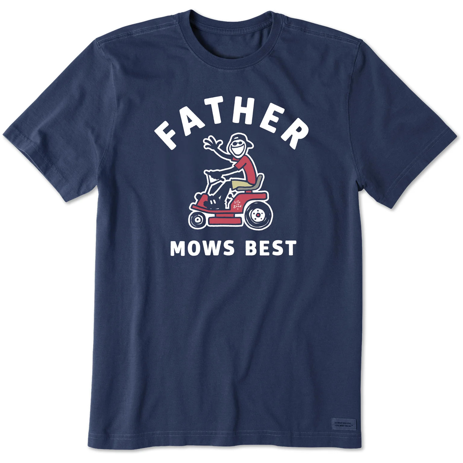 Men's Father Mows Best Rider Short Sleeve Tee | Life is Good