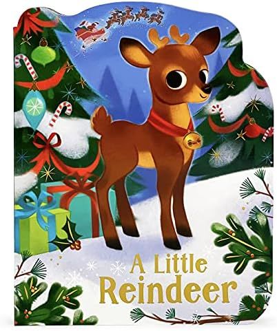 A Little Reindeer - A Reindeer-Shaped Christmas Board Book (Small Shaped Children's Christmas Boa... | Amazon (US)