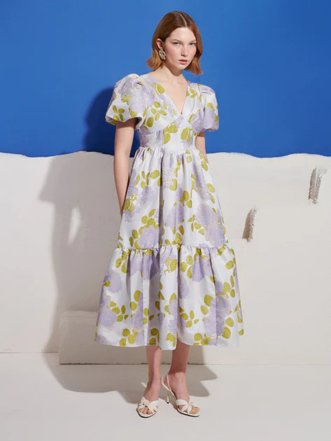 Fig Flora Jacquard Midi Dress | Sister Jane (UK)