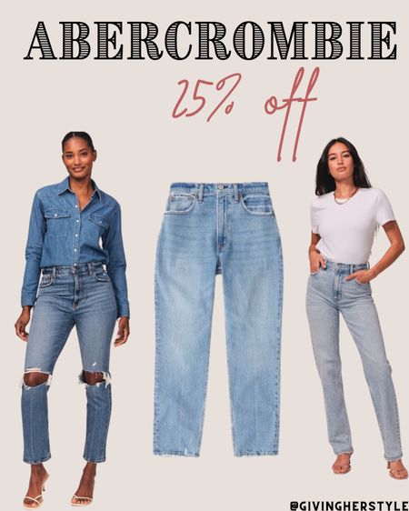 Abercrombie sale! 25% off denim 
| sale | deals | Abercrombie | Abercrombie jeans | Abercrombie denim | mom jeans | curve love | best sellers | sale alert | straight leg jean | flare jean | leather jeans | ultra high rise | spring outfit | vacation outfit | TikTok 

#LTKsalealert #LTKtravel #LTKunder100