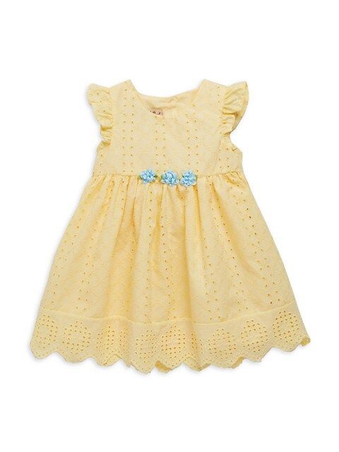 Little Girl's Schiffli Embroidery A-Line Dress | Saks Fifth Avenue OFF 5TH