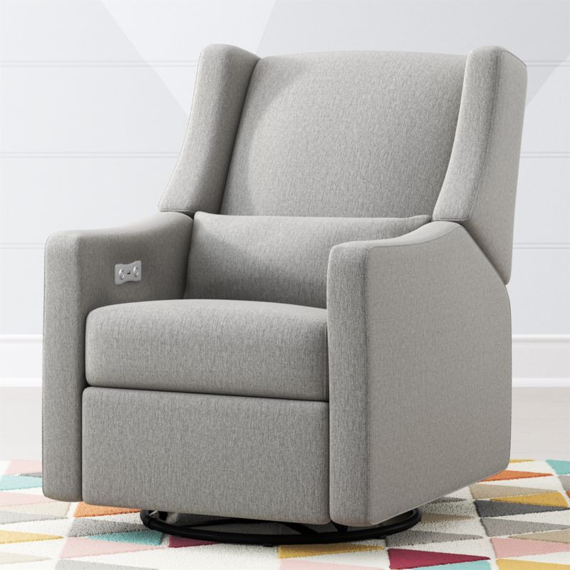 Babyletto Kiwi Power Recliner Glider + Reviews | Crate and Barrel | Crate & Barrel