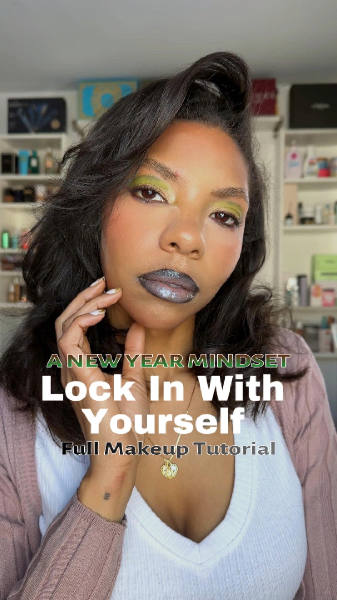 Lock In New Year Mindset: Grinchmas Makeup Tutorial #grwmchat #makeup #holidaymakeup #motivationtalk #newyearmindset #lockinseason 

#LTKBeauty