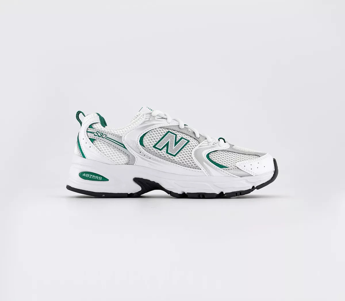 New Balance
								Mr530 Trainers 
								White Green Silver | OFFICE London (UK)