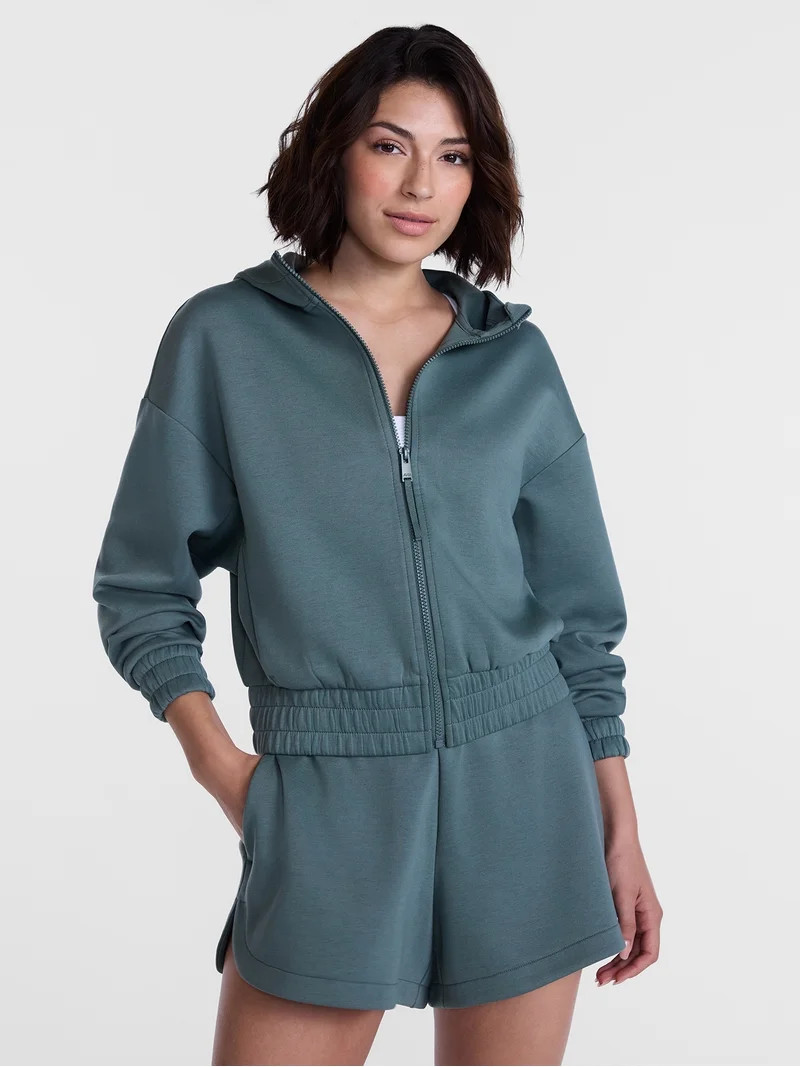 Avia Women's Cropped Zip Hoodie, Sizes XS-XXXL | Walmart (US)