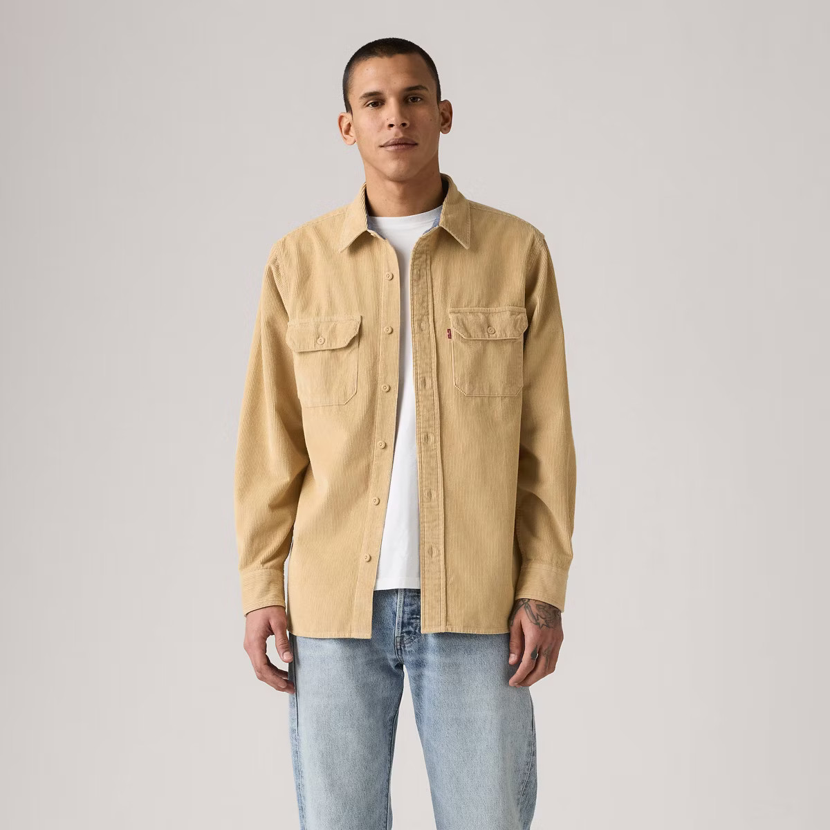 Levi's® Men's Worker Standard Fit Long Sleeve Button-Down Shirt - Starfish | Target