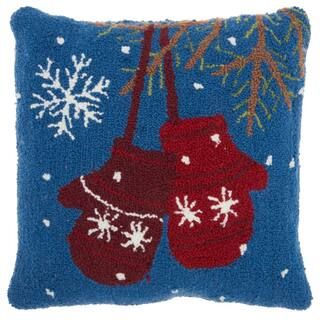 Mina Victory Home For The Holiday Multicolor 18 in. x 18 in. Throw Pillow 044770 - The Home Depot | The Home Depot