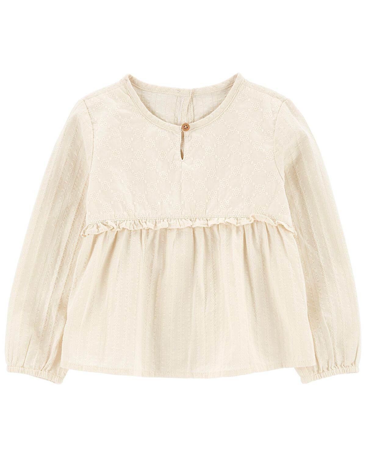 Cream Toddler Eyelet Seersucker Top | carters.com | Carter's