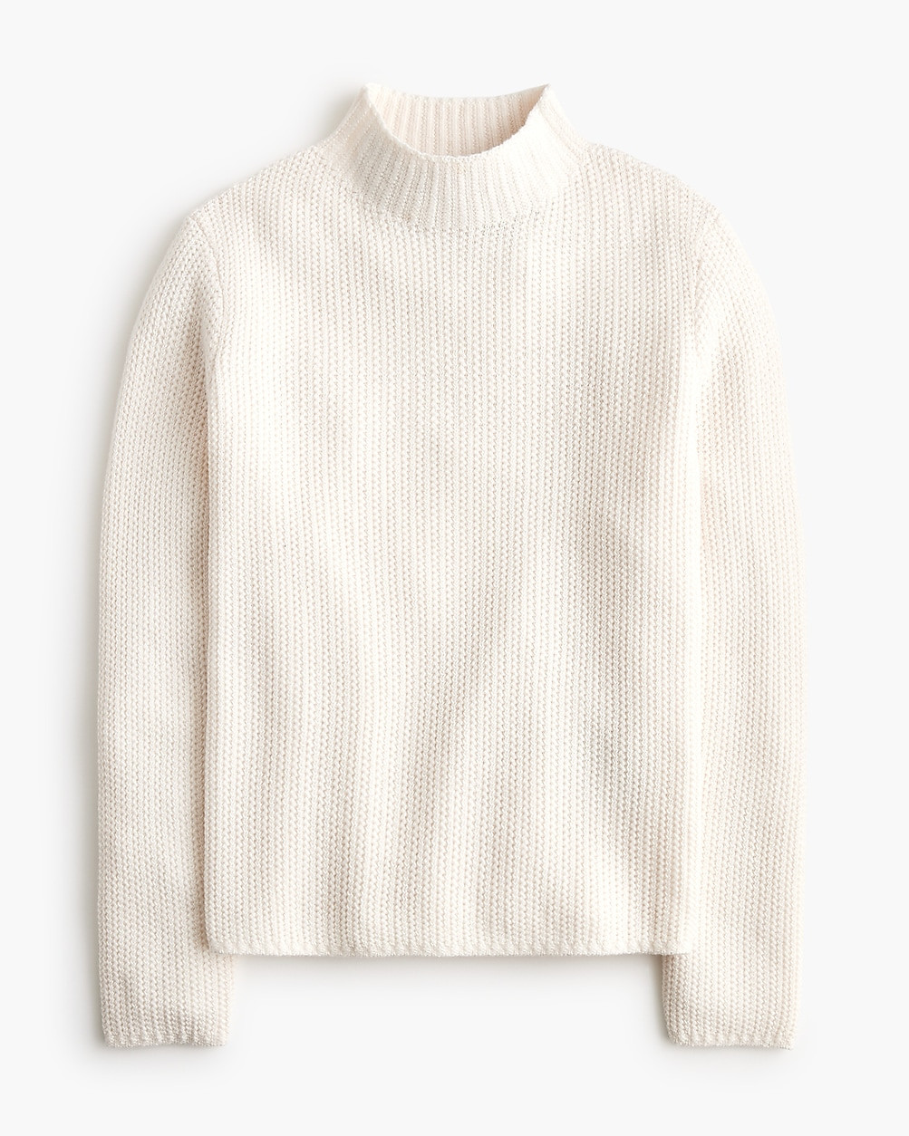 Cotton-blend mockneck sweater | J.Crew Factory