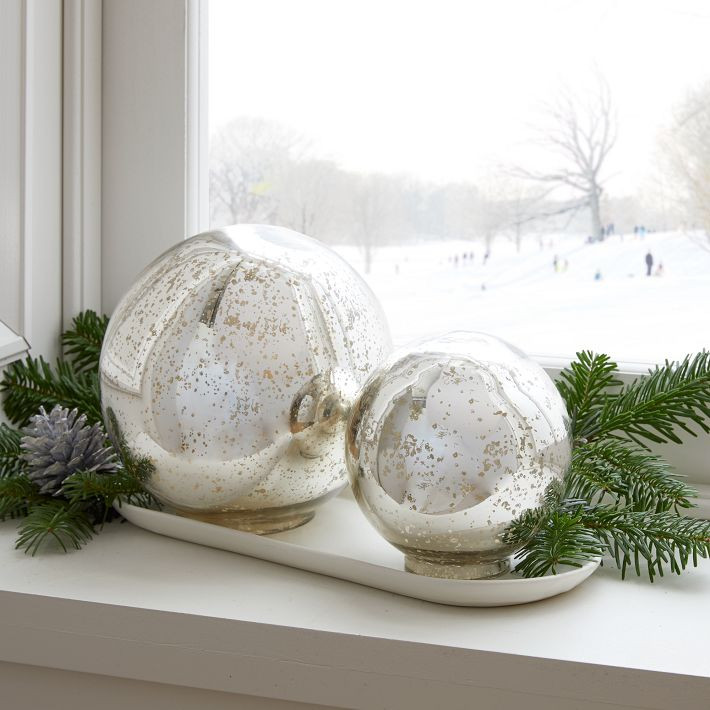 Light-Up Mercury Glass Globe | West Elm (US)