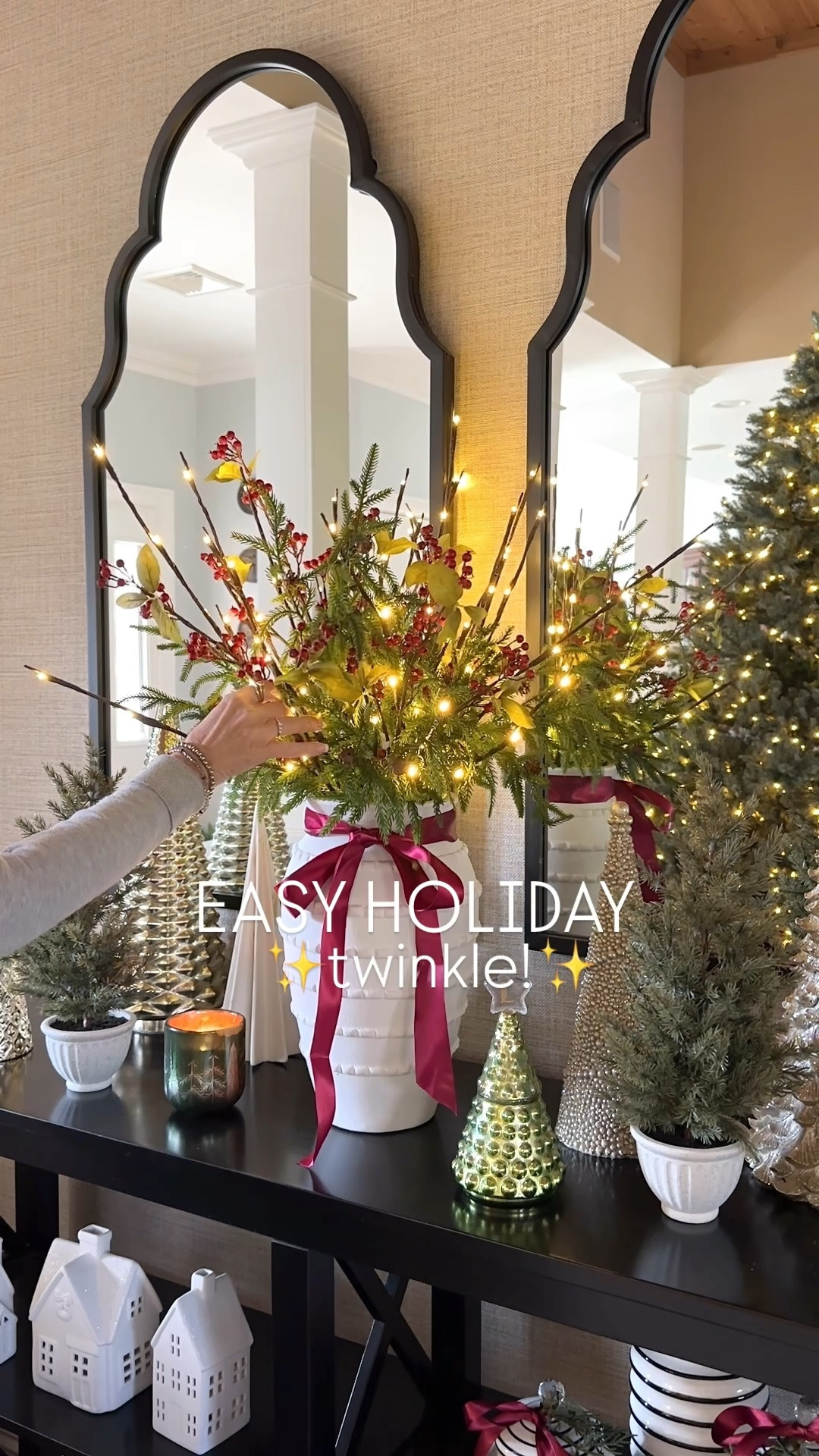 Add holiday, Christmas twinkle to holiday stems with lights! Shop more holiday decor accessories. Amazon, Target  

#LTKSaleAlert #LTKHoliday #LTKHome