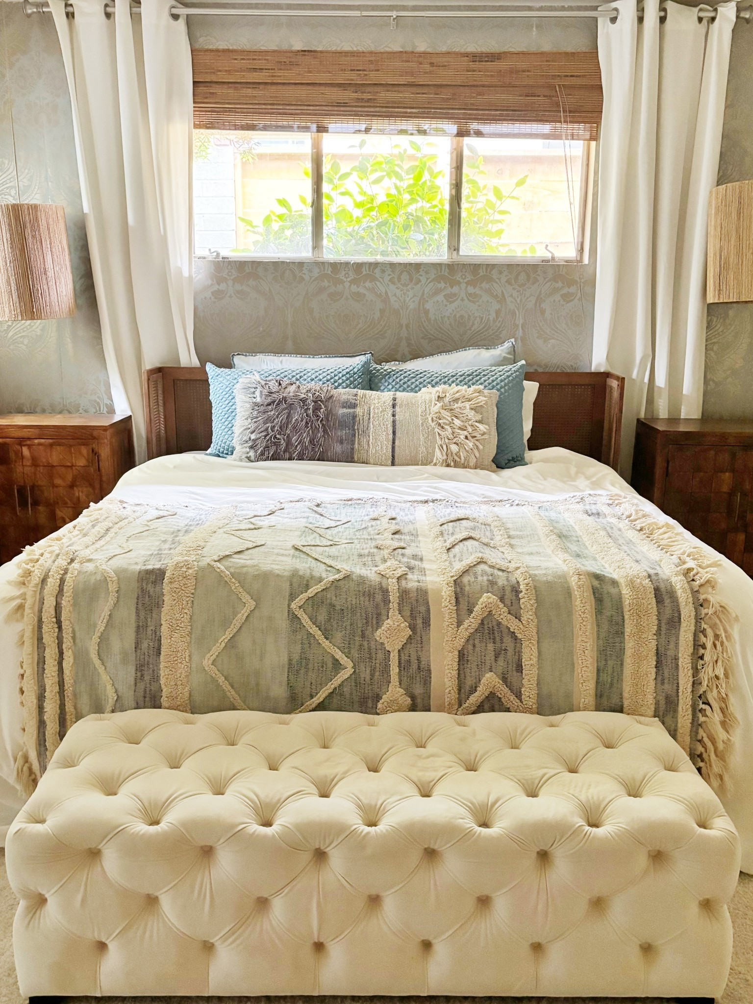 Our bed is on sale!  We love this rattan platform bed 

#LTKHome