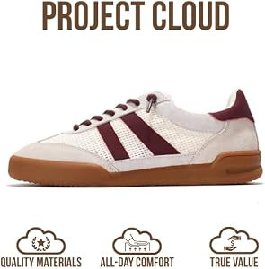 Project Cloud 100% Genuine Leather Casual Sneakers for Women - Memory Foam Insoles - Womens Shoes... | Amazon (US)