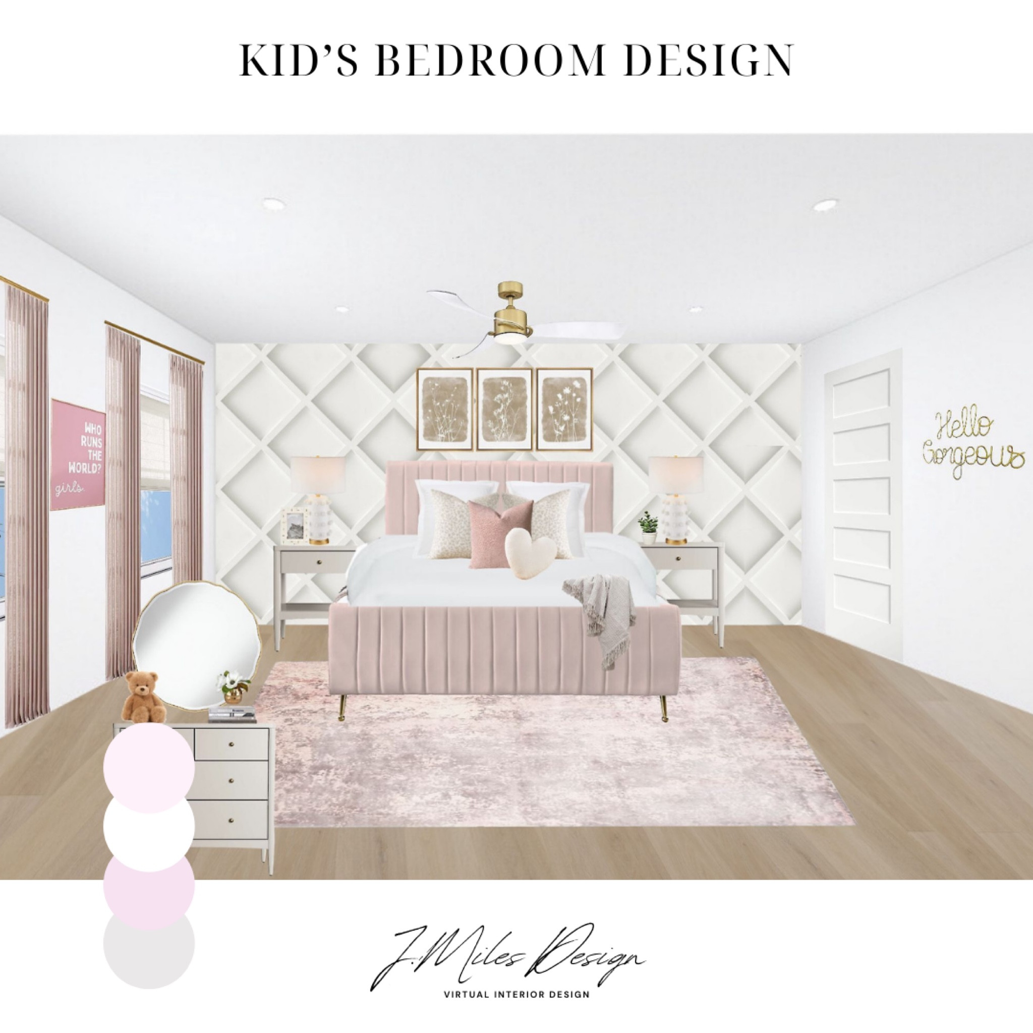 Girls fun & feminine bedroom design 
Kids bedroom, pink bedroom, eclectic home decor, velvet bed frame, teens bedroomm

#LTKFamily #LTKKids #LTKHome