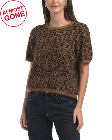 Animal Short Sleeve Crew Neck Sweater | TJ Maxx