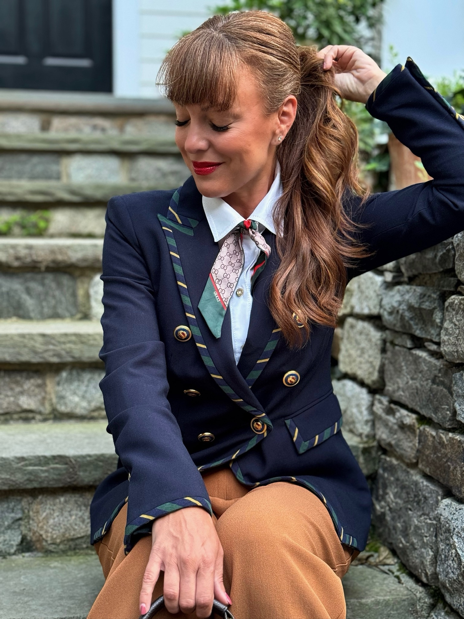 Fall trends | prep school look | Veronica beard blazer | Gucci scarf

#LTKStyleTip #LTKSeasonal