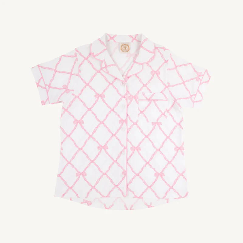 Let Me Lounge Short Sleeve Top (Women) - Belle Meade Bow | The Beaufort Bonnet Company
