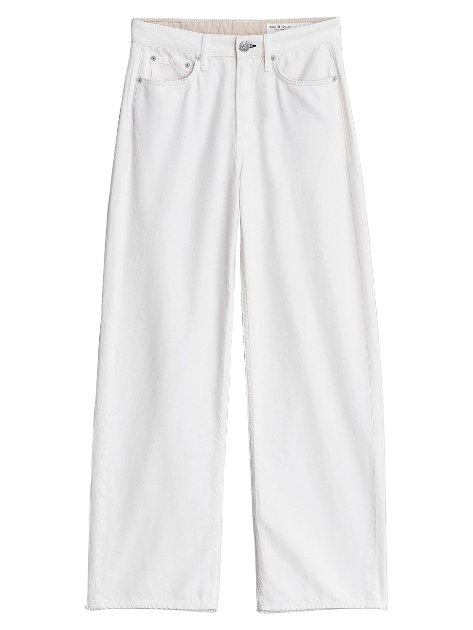 Women's Logan Featherweight Wide-Leg Jeans - Ecru - Size 30 | Saks Fifth Avenue