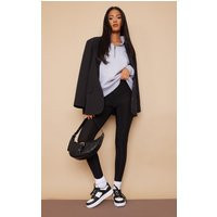 Tall Black High Waisted Disco Leggings | PrettyLittleThing UK