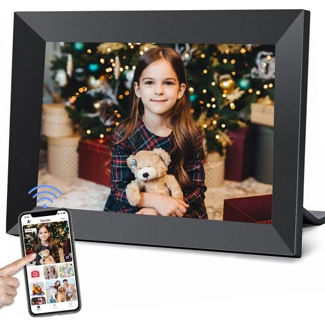 Dammyty Wifi Digital Picture Photo Frame 10.1 inch Touch Screen HD Display,Share Photo/Video via ... | Walmart (US)