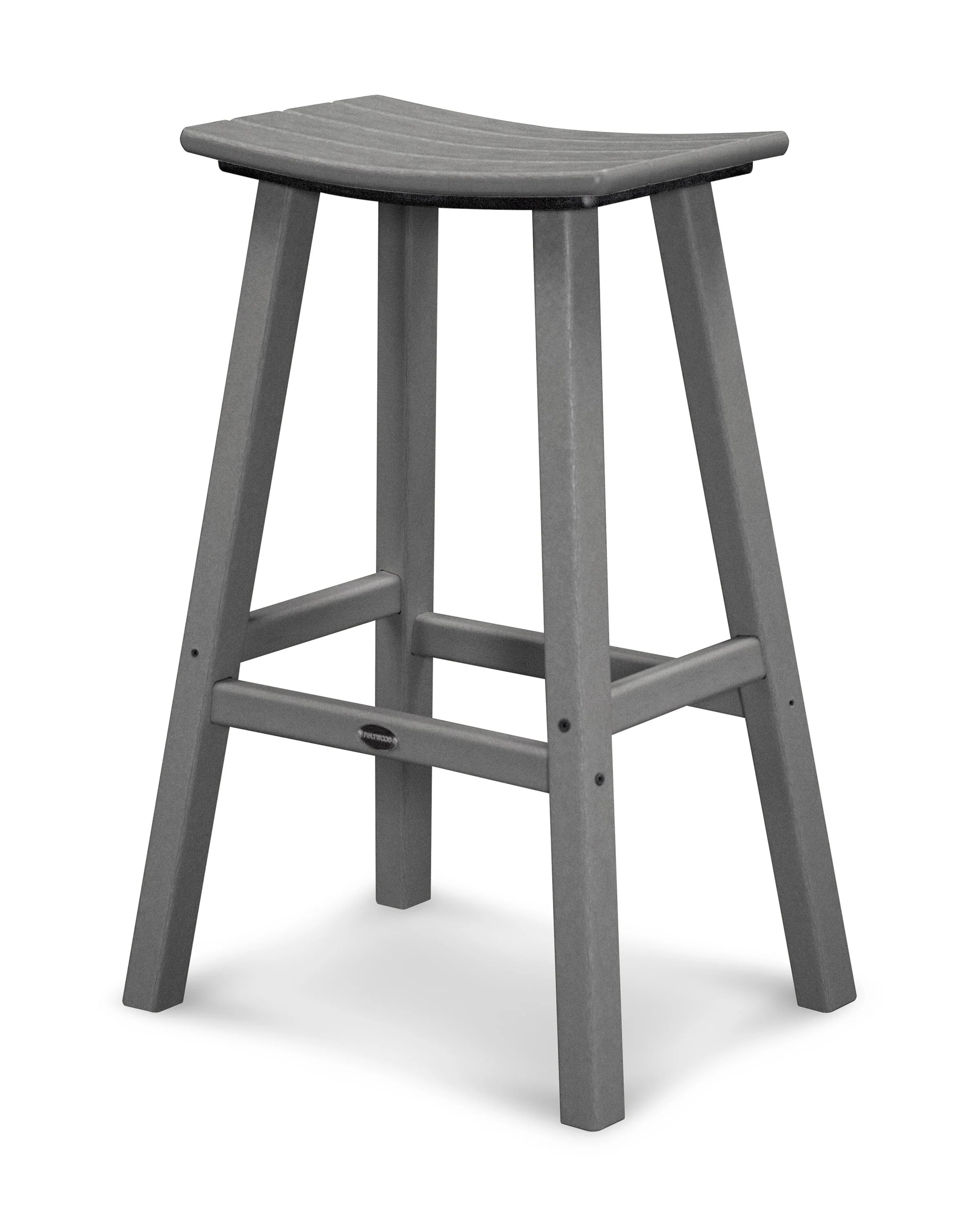 Traditional 30" Saddle Bar Stool | POLYWOOD