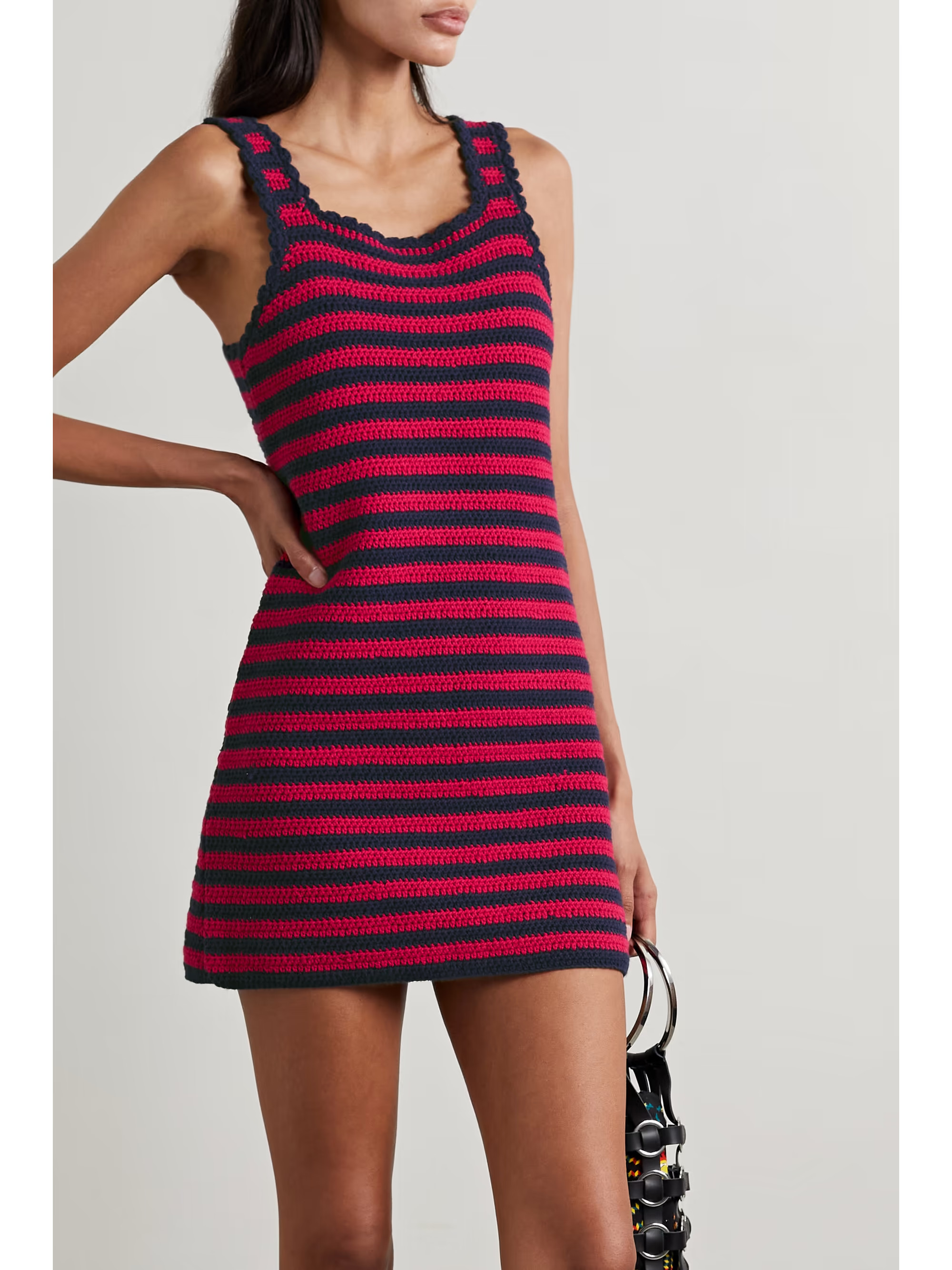 70s crocheted cotton mini dress | NET-A-PORTER (US)