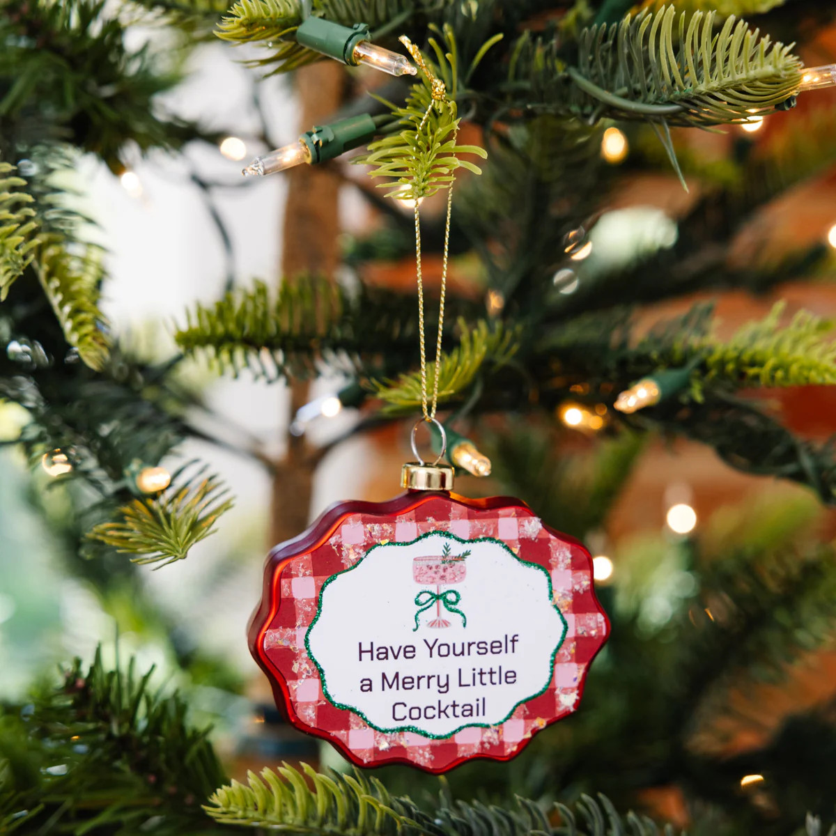 Furbish Studio Scallop Shape Ornament - Merry Little Cocktail | Furbish Studio