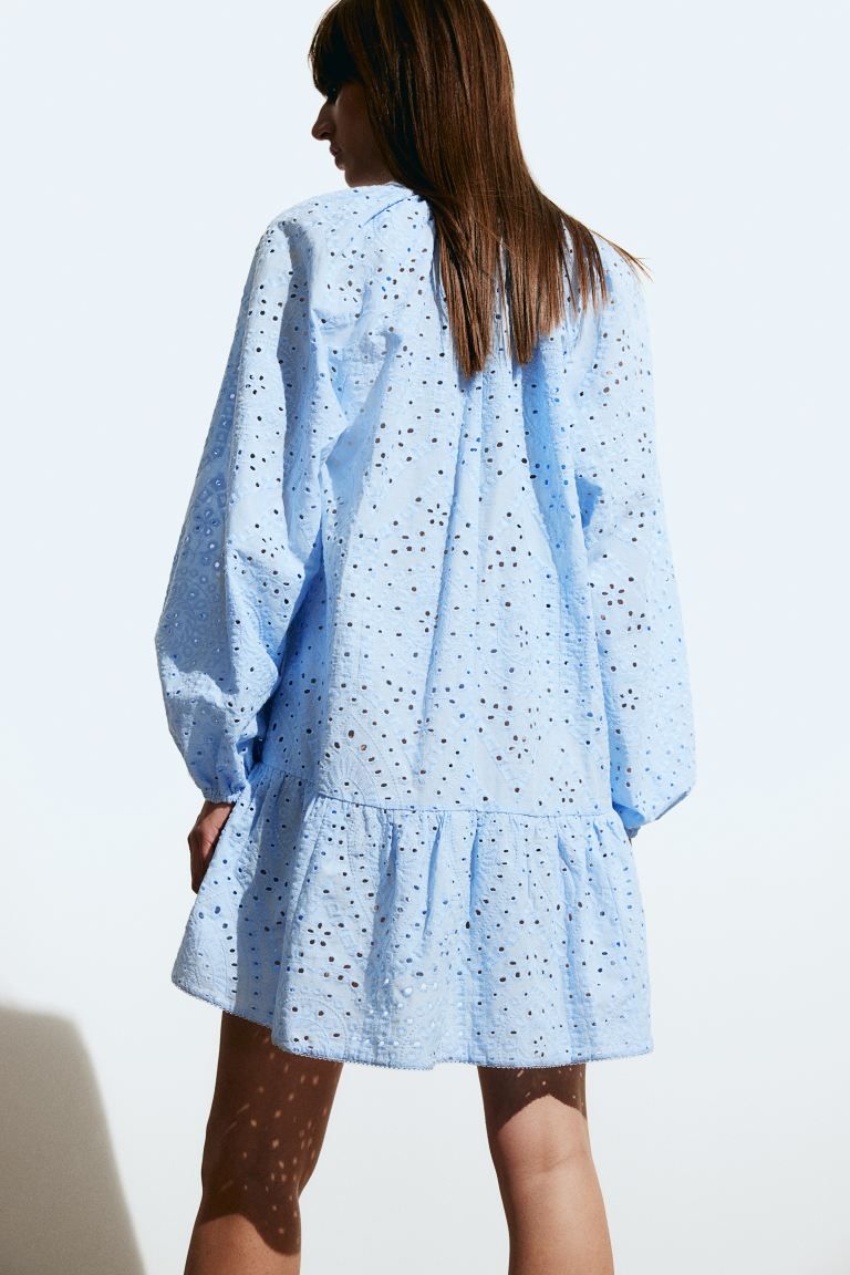 Tunic Dress with Eyelet Embroidery | H&M (US + CA)