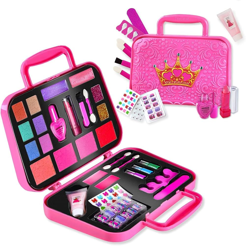 Toysical Kids Makeup Kit for Girl - Real, Non Toxic Makeup for Kids kit with Remover, Washable To... | Amazon (US)
