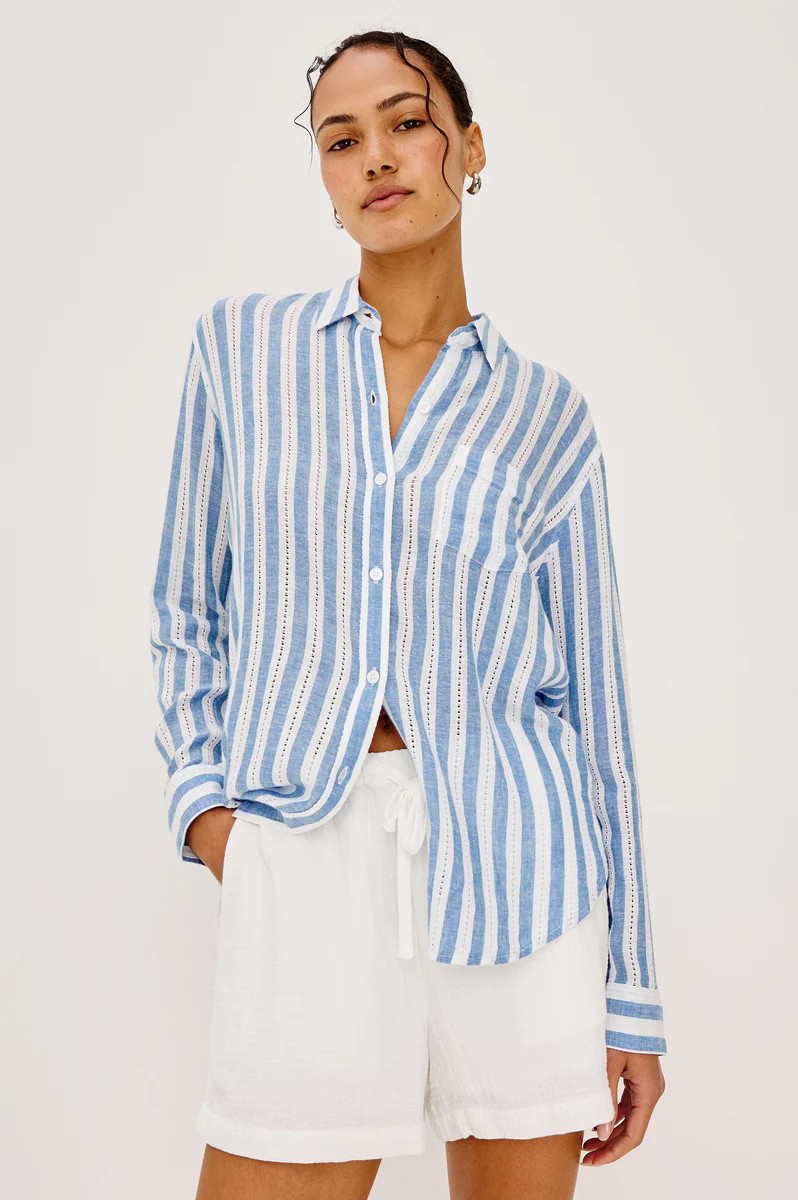 CHARLI SHIRT - ATLANTIS STRIPE | Rails