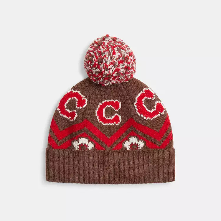 Fair Isle Print Knit Beanie | Coach Outlet US