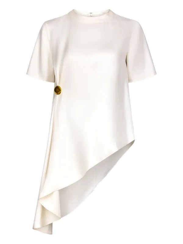 LouLou De Saison MADEA Asymmetric Top | Neutrals | FARFETCH | Farfetch Global