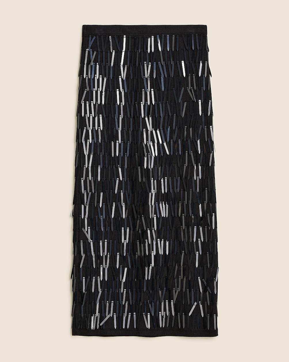 Collection sequin fringe midi skirt | J. Crew US