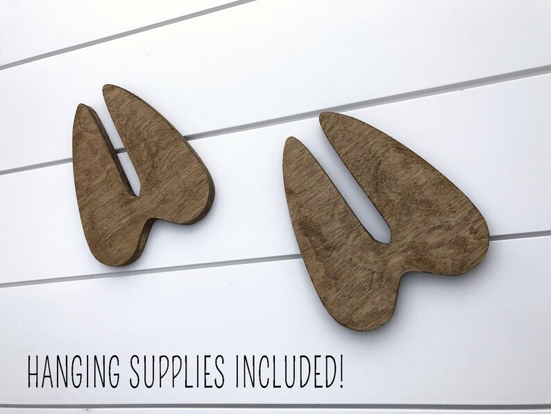 Wooden Deer Tracks Set of 2 Deer Footprints Wood Animal Tracks Deer Nursery Decor Deer Wall Art G... | Etsy (US)