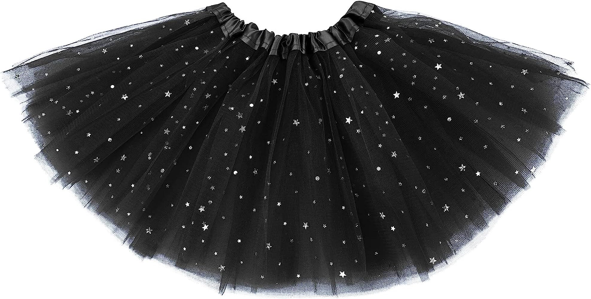 Century Star Girls Sparkle Tutu Skirt Tulle Ballet Skirt 3 Layers Princess Tutu for Toddler Baby Kid | Amazon (US)