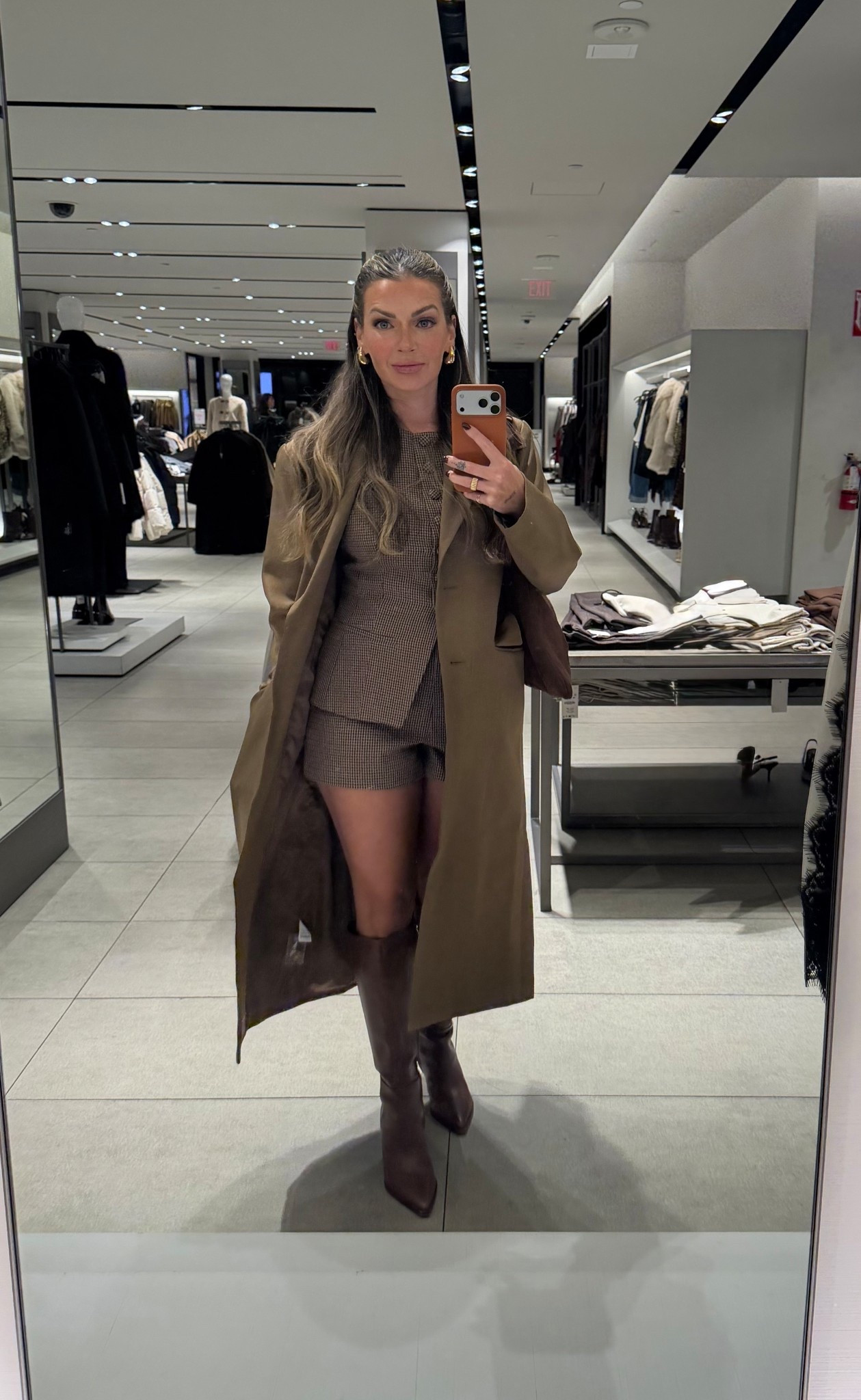 The perfect monochromatic look of browns! My fav short set from astr and I did brown tights so it was softer.  Use code Bridget-15 for a discount on the set.  

#LTKSeasonal #LTKStyleTip #LTKHoliday