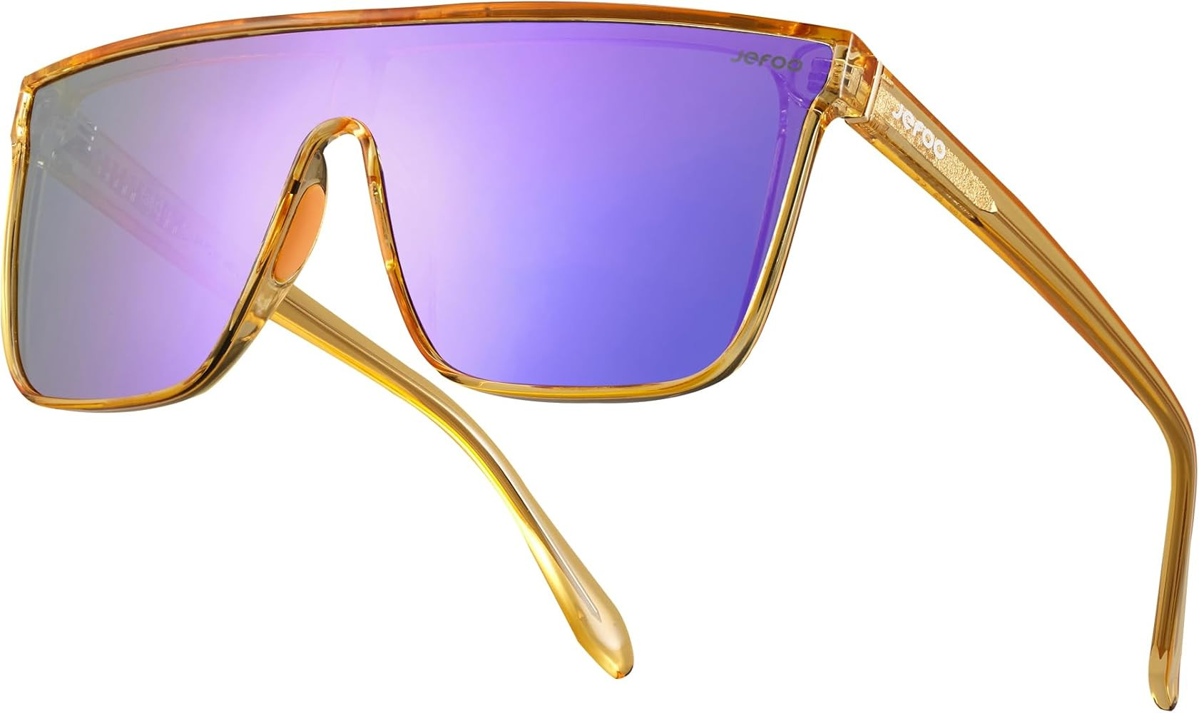 Polarized Square Sunglasses for Women Men Oversized Fashion Siamese Lens Style Flat Top Shield Sh... | Amazon (US)