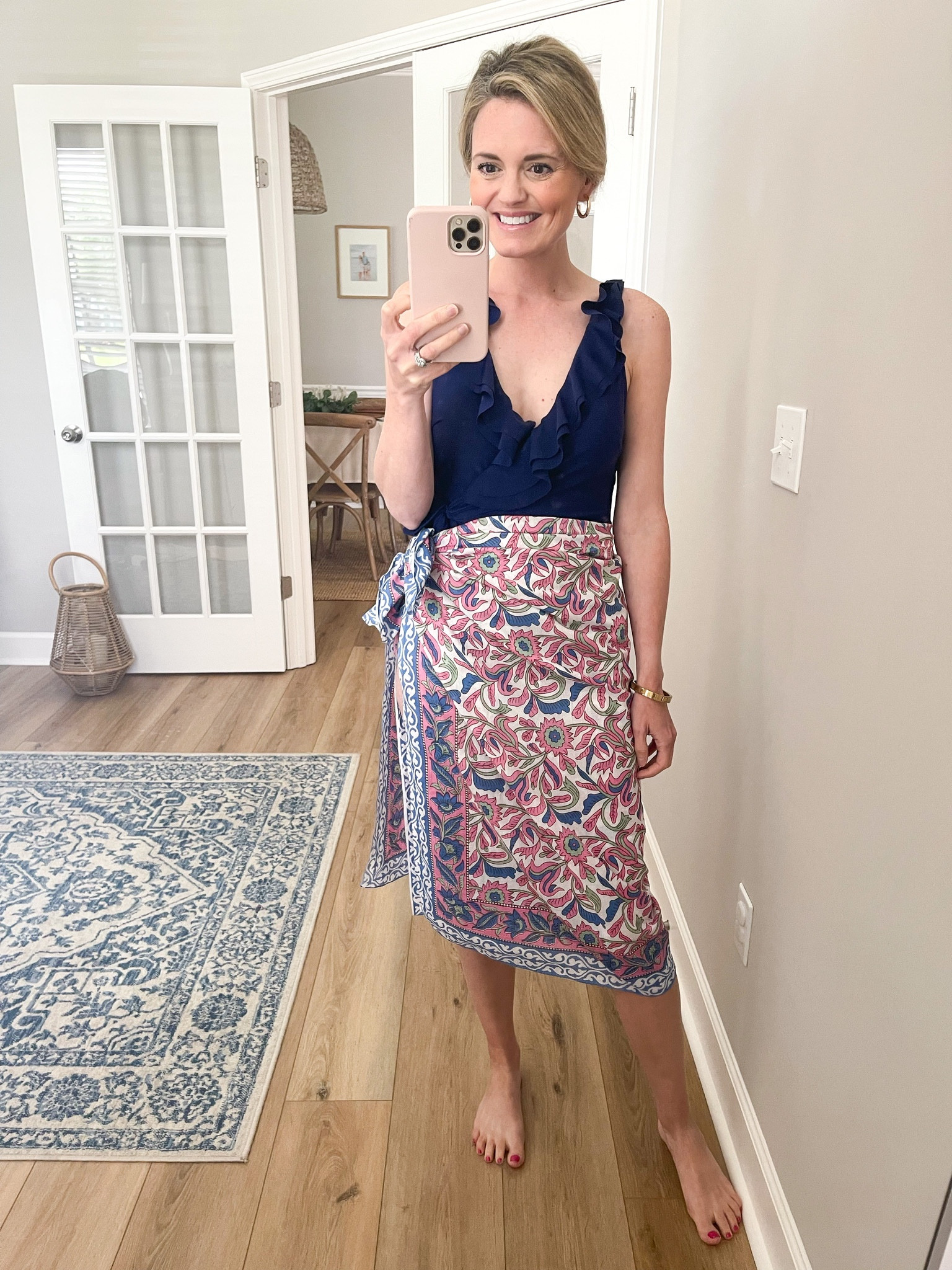 I love navy as a classic swimsuit color. This sarong is a favorite too!

#LTKswim #LTKSeasonal #LTKstyletip