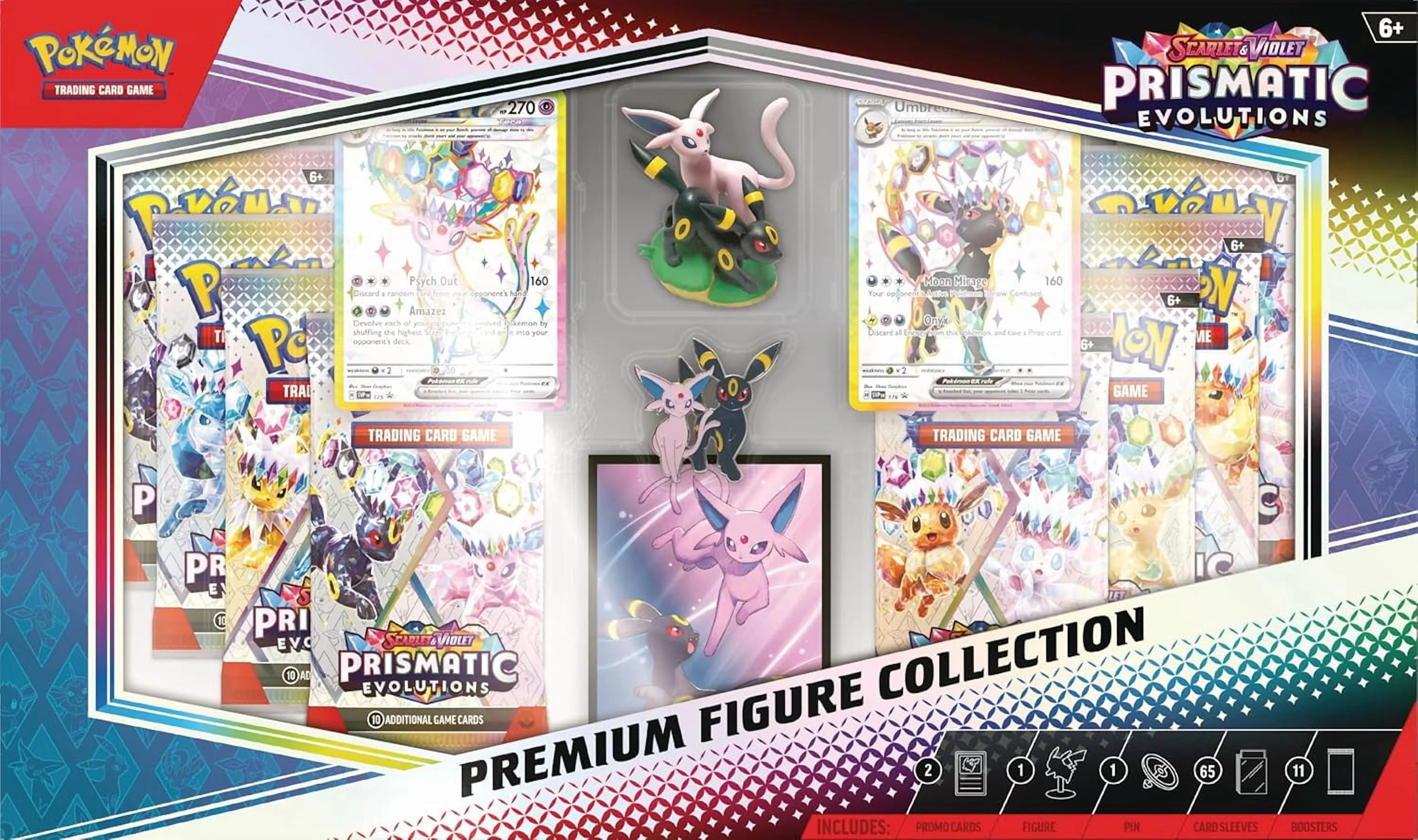 Pokemon Trading Card Games SV 8.5 Prismatic Evolutions Premium Figure Collection | Walmart (US)